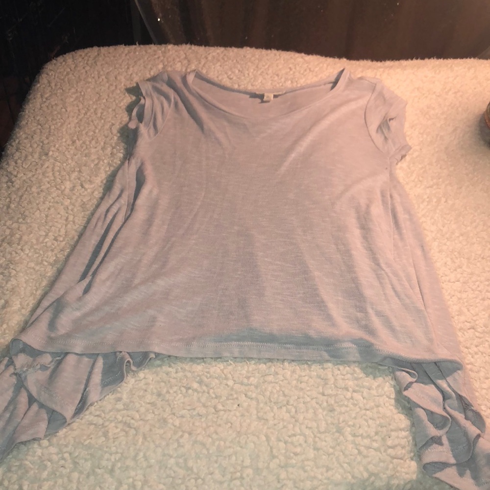 TUCKER + TATE long-short blouse